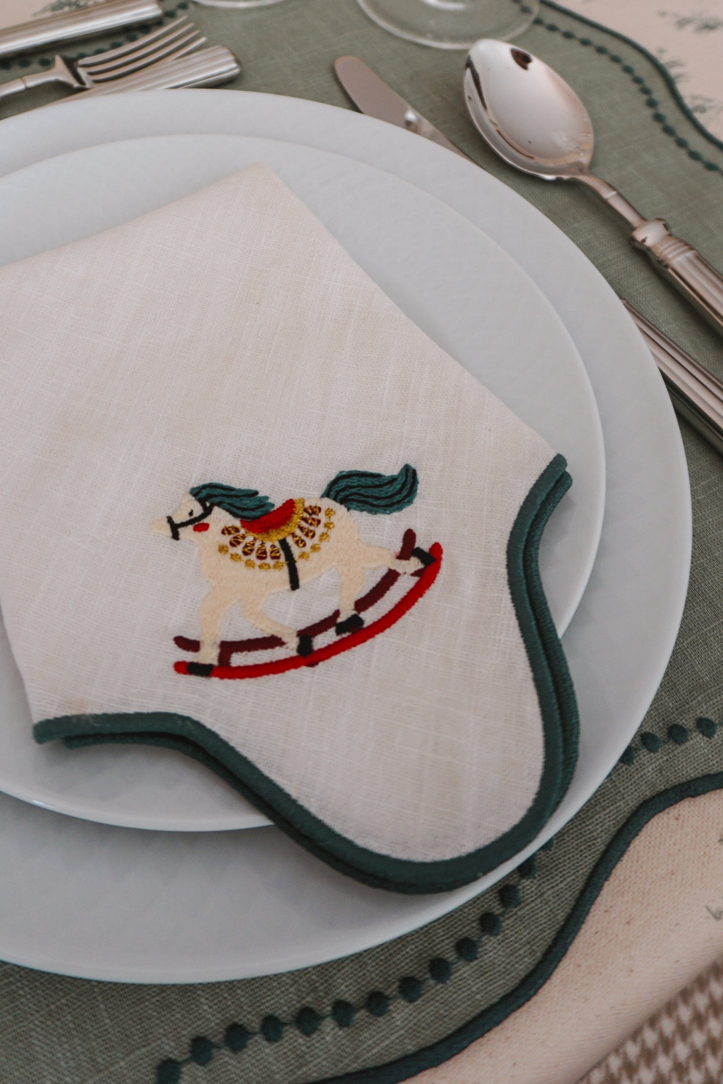 Conjunto 2: Guardanapos ondulados - 6 unidades