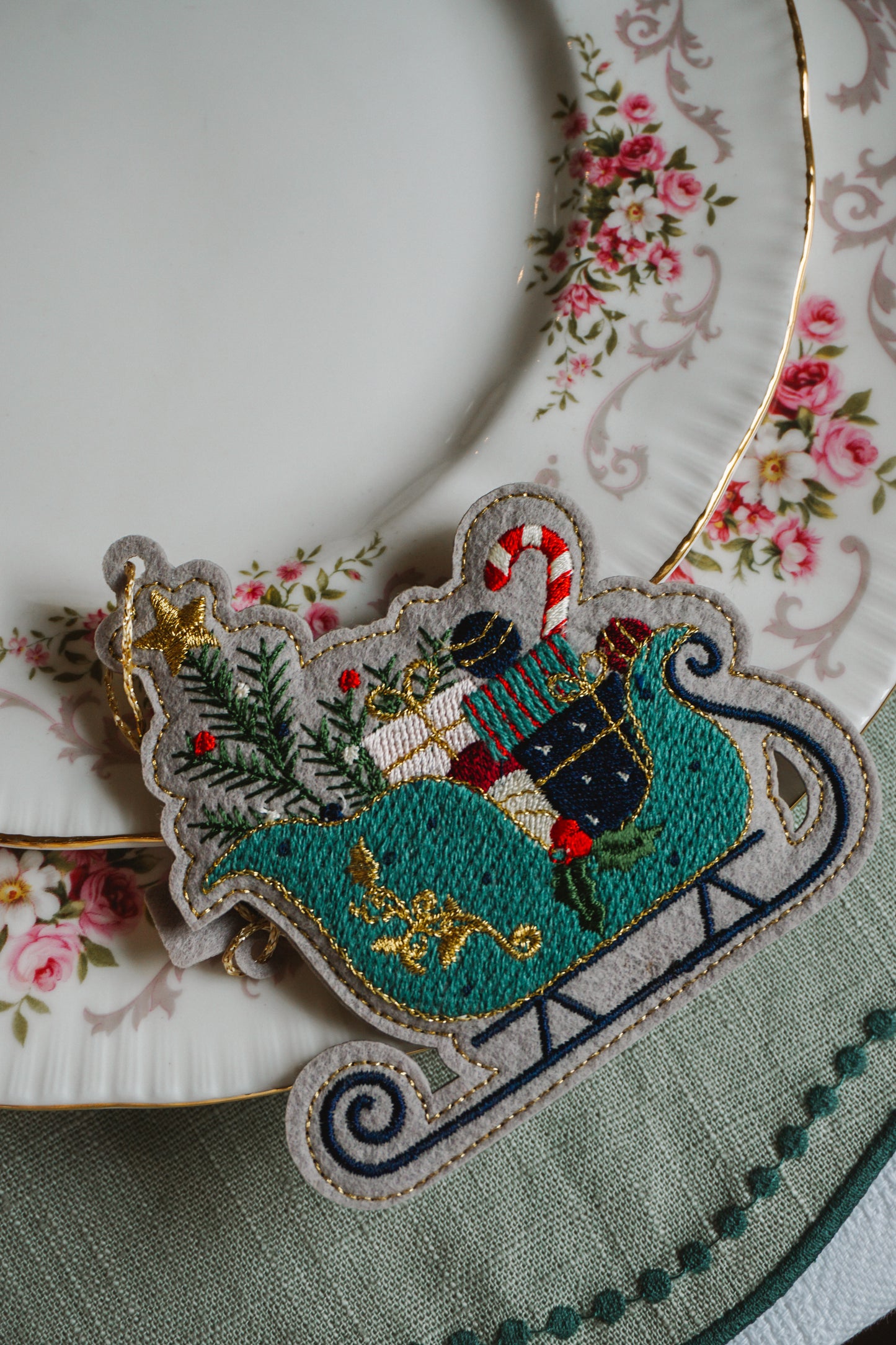 Enfeite Trenó de Natal