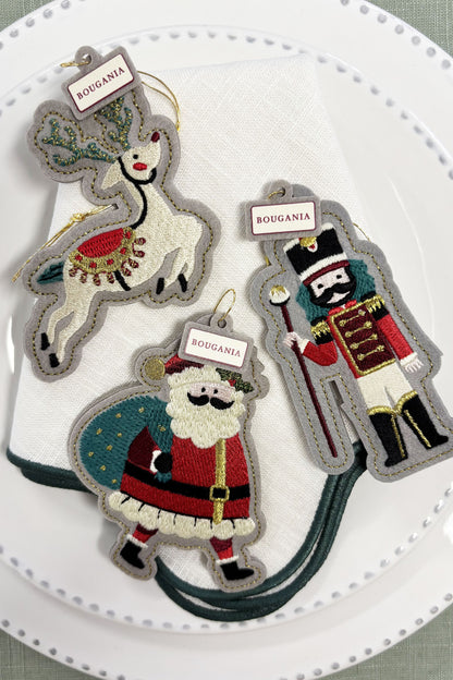 Conjunto de 3 enfeites de Natal