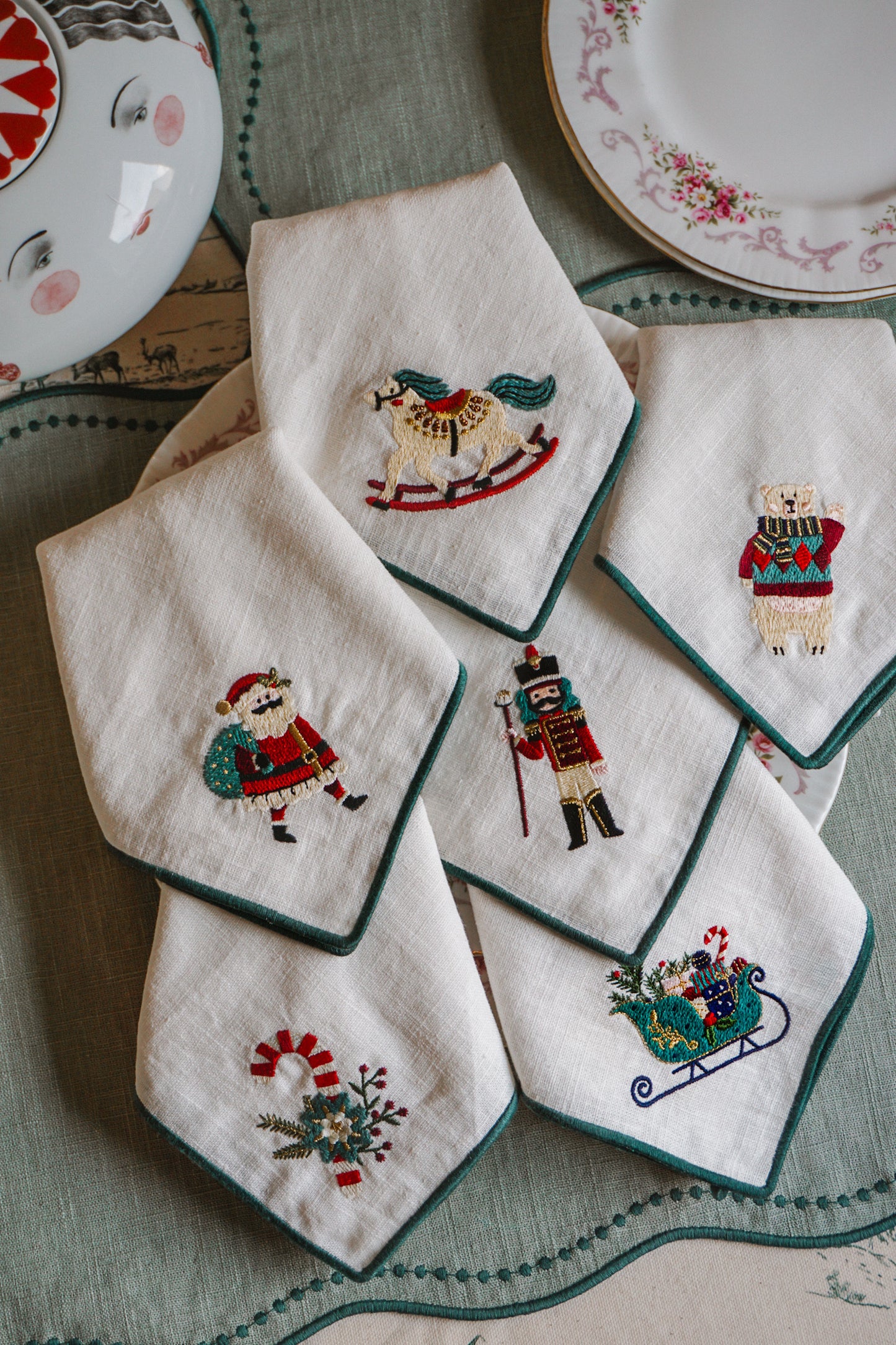 Conjunto 2: Guardanapos canto reto - 6 unidades