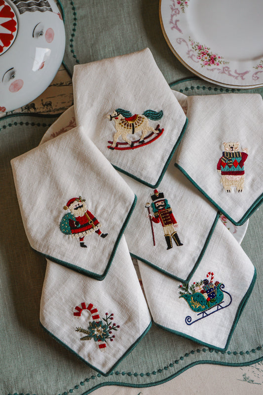 Conjunto 2: Guardanapos canto reto - 6 unidades