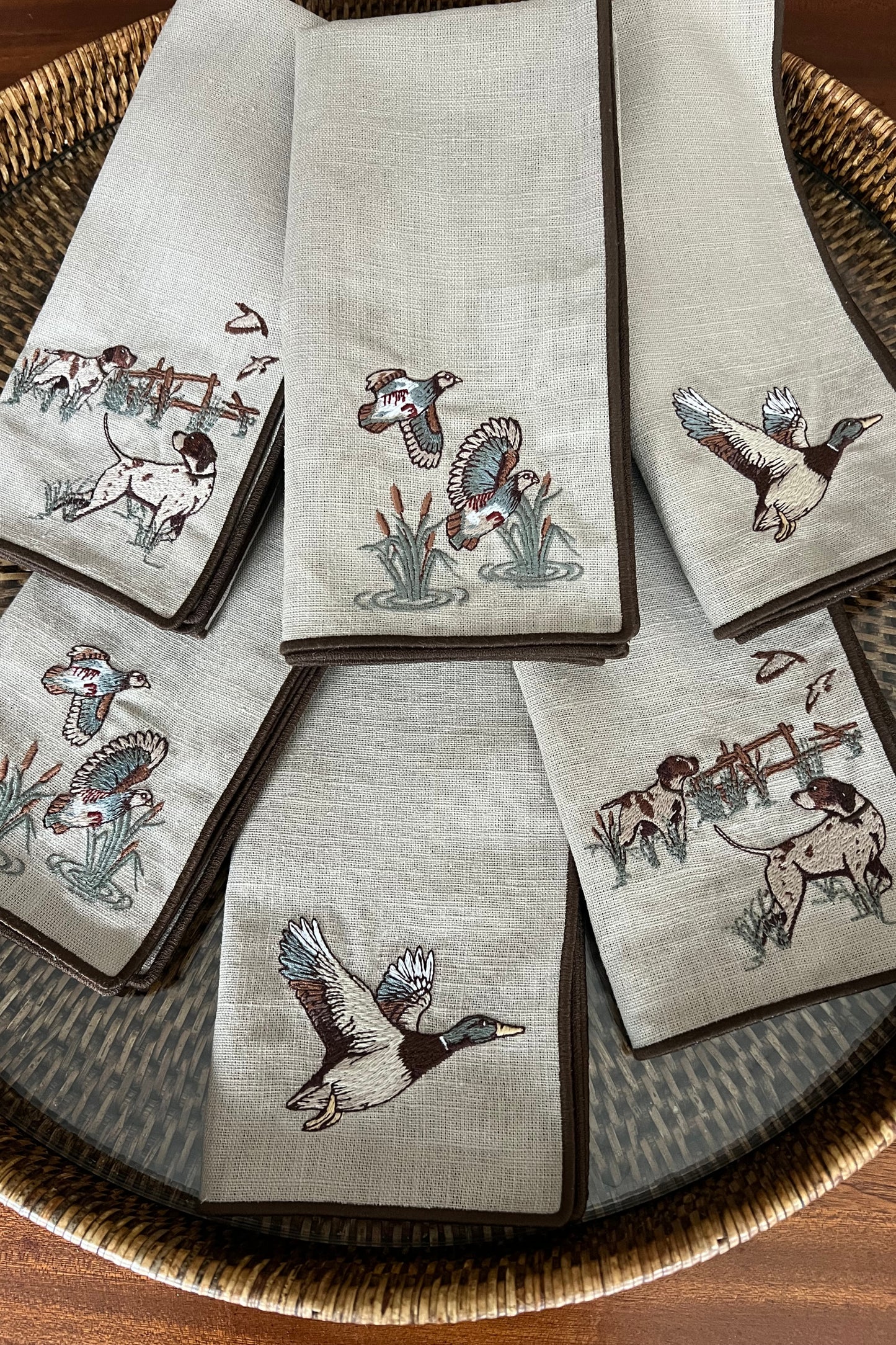 Conjunto British Countryside (6 Guardanapos)