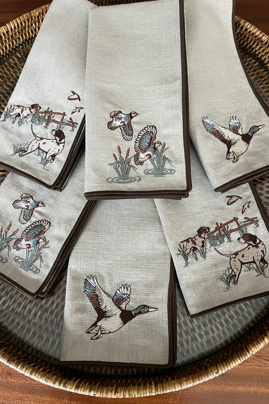 Conjunto British Countryside (6 Guardanapos)