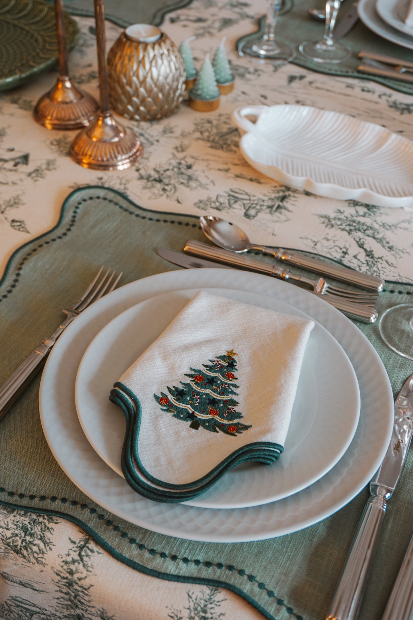 Conjunto 1: Guardanapos ondulados - 6 unidades