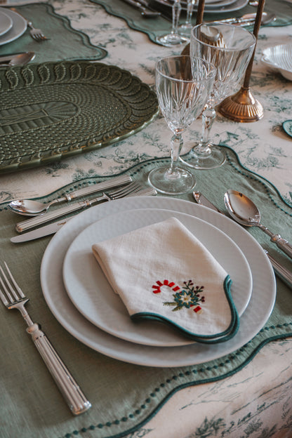 Guardanapo Ondulado Bengala de Natal