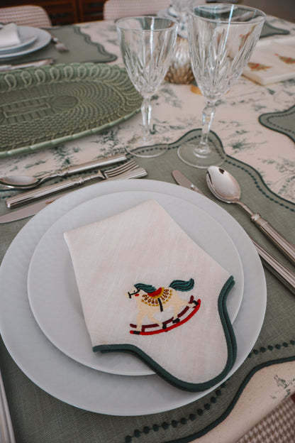 Guardanapo Ondulado Cavalo de Baloiço