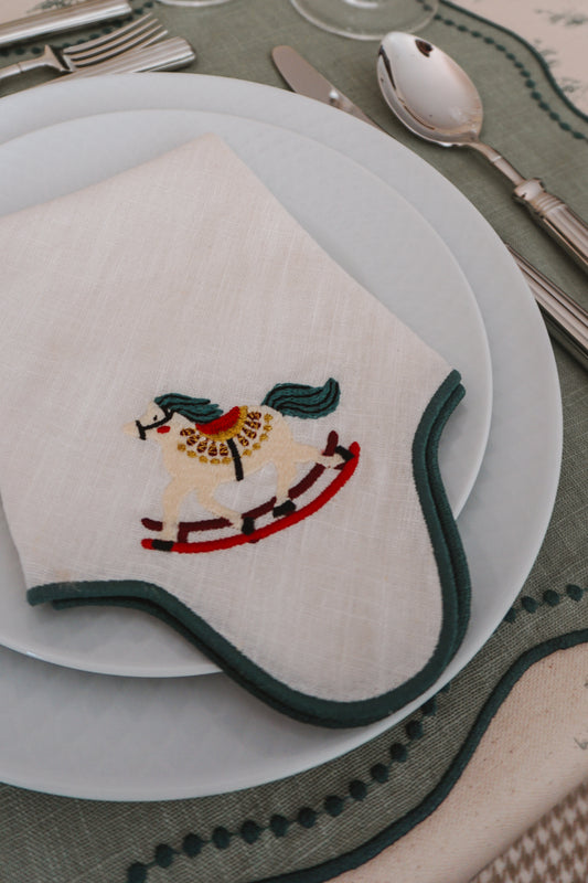 Guardanapo Ondulado Cavalo de Baloiço