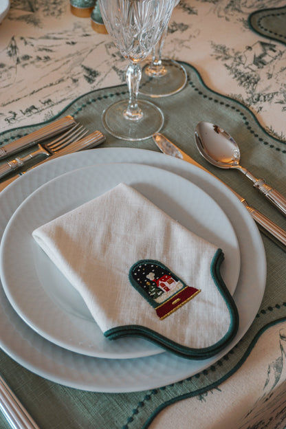 Guardanapo Ondulado Globo de Neve