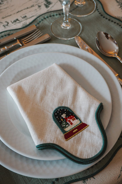 Conjunto 1: Guardanapos ondulados - 6 unidades