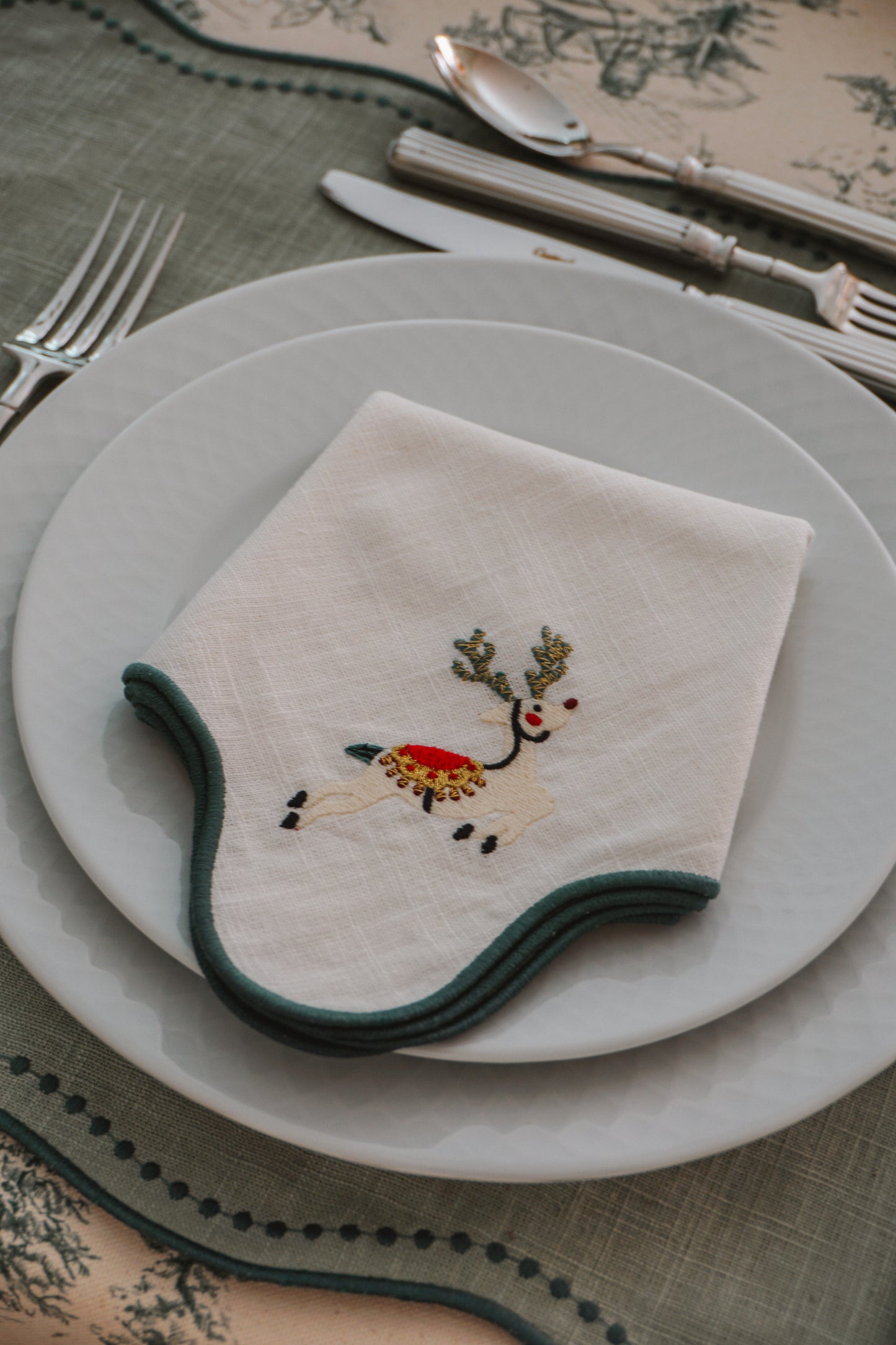 Guardanapo Ondulado Rena de Natal