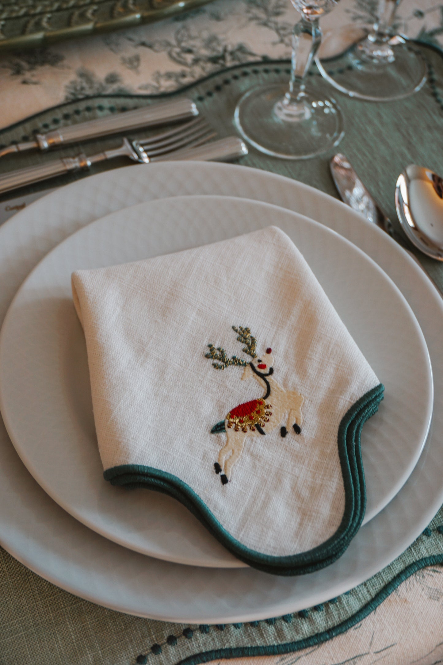 Guardanapo Ondulado Rena de Natal