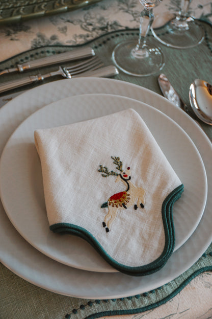 Guardanapo Ondulado Rena de Natal