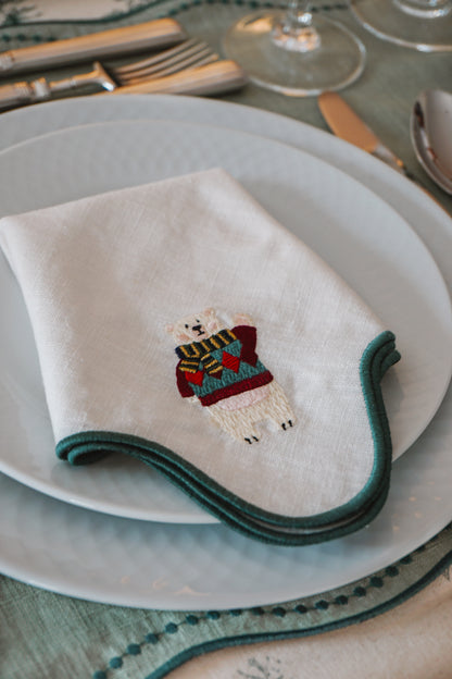 Conjunto 2: Guardanapos ondulados - 6 unidades