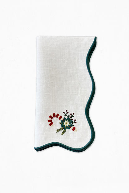 Guardanapo Ondulado Bengala de Natal