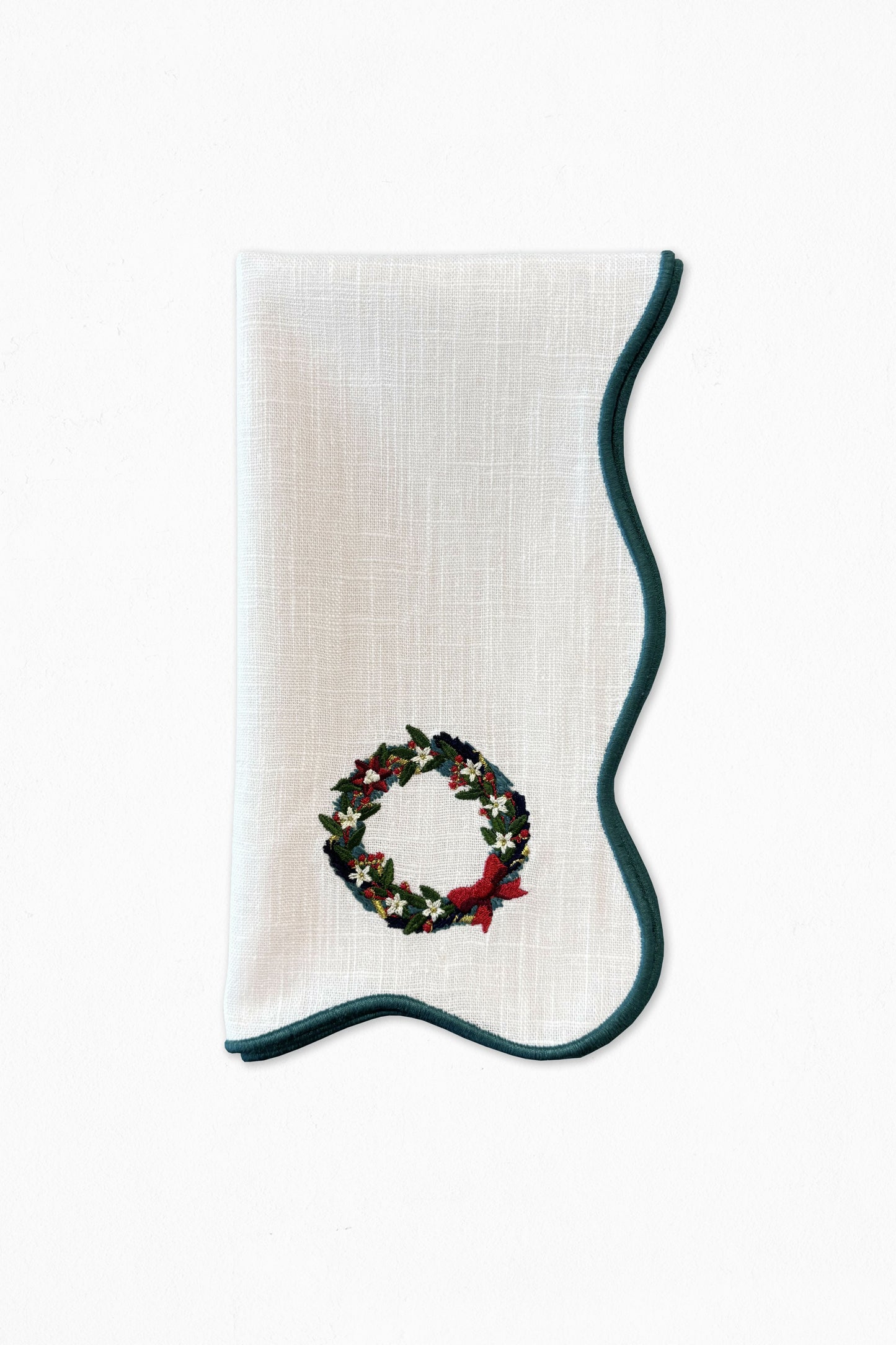 Guardanapo Ondulado Coroa de Natal