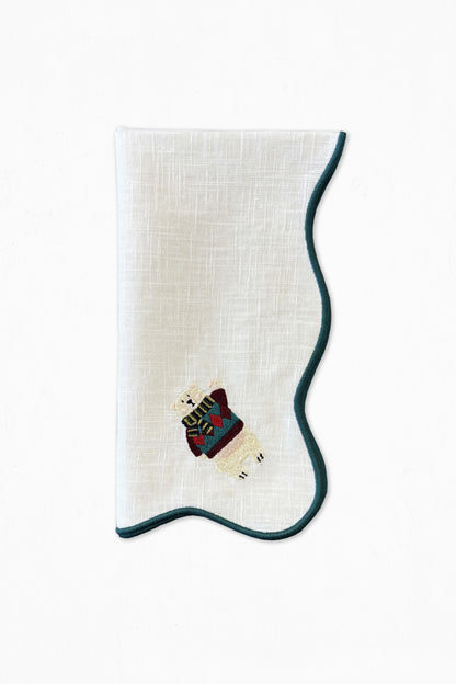 Guardanapo Ondulado Urso-Polar