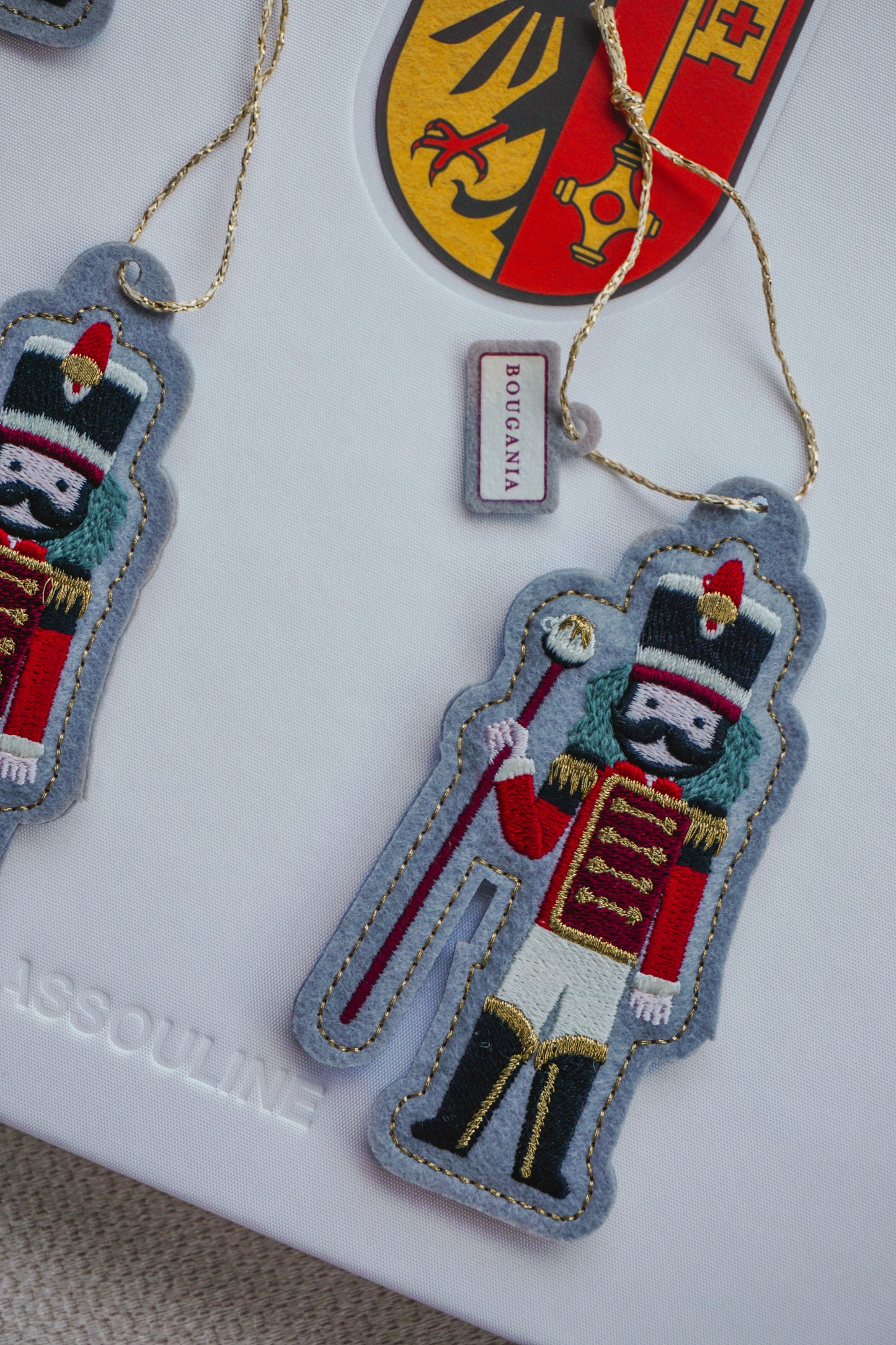 Conjunto de 3 enfeites de Natal