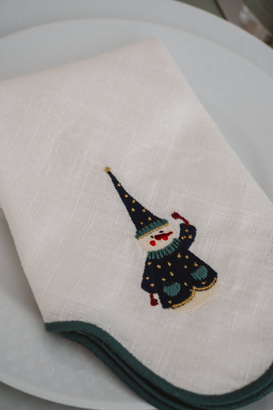 Guardanapo Ondulado Boneco de Neve